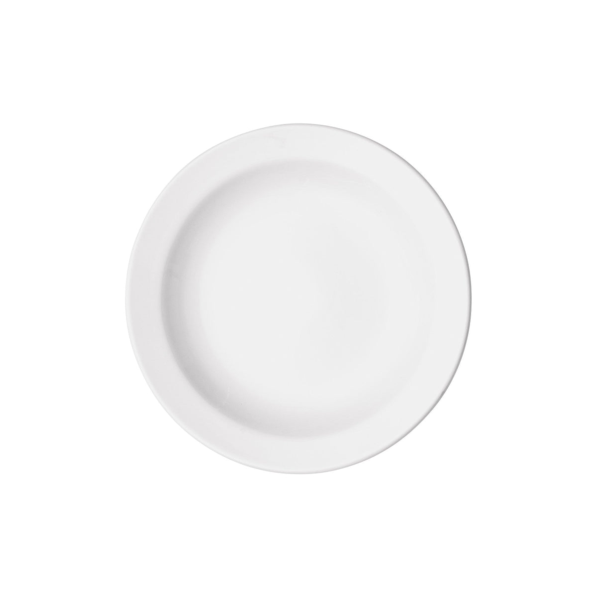 BPR-638NR - Porcelain Narrow Rim Plate Porcelain - White (36 Pieces/Case)