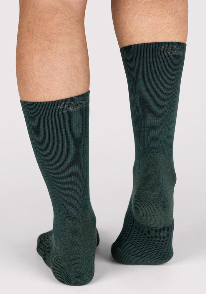 Mens Harbor Crew Sock - Forest
