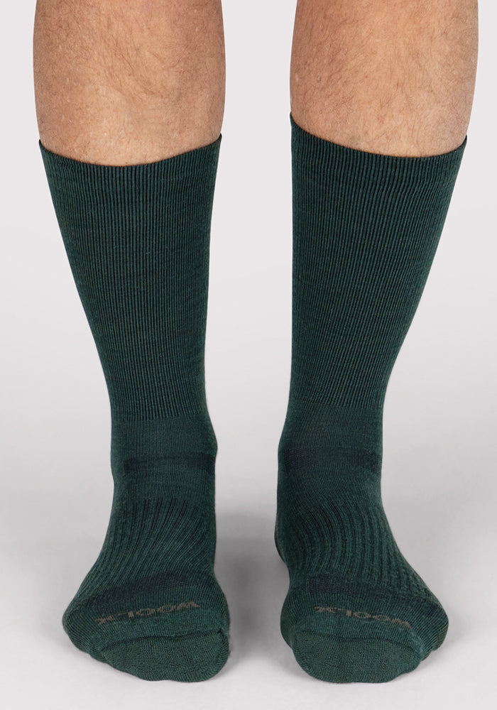 Mens Harbor Crew Sock - Forest
