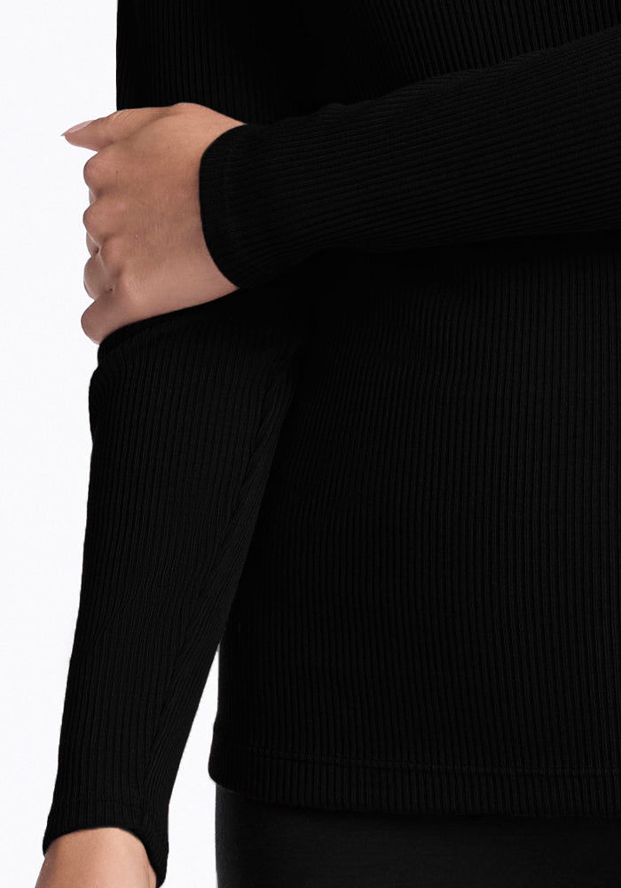 Hadley Petite Crew - Black