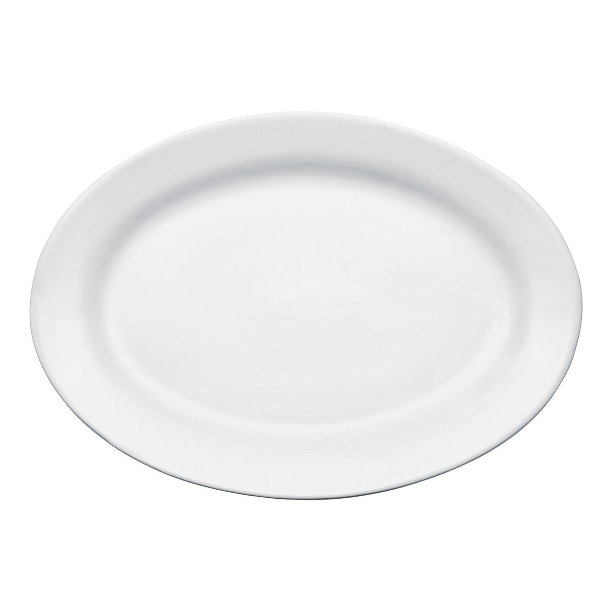 BPO-20 - Birkhall Porcelain Rolled Edge Platter, 20"L x 13-3/4"W x 2"H - White (4 Pieces/Case)