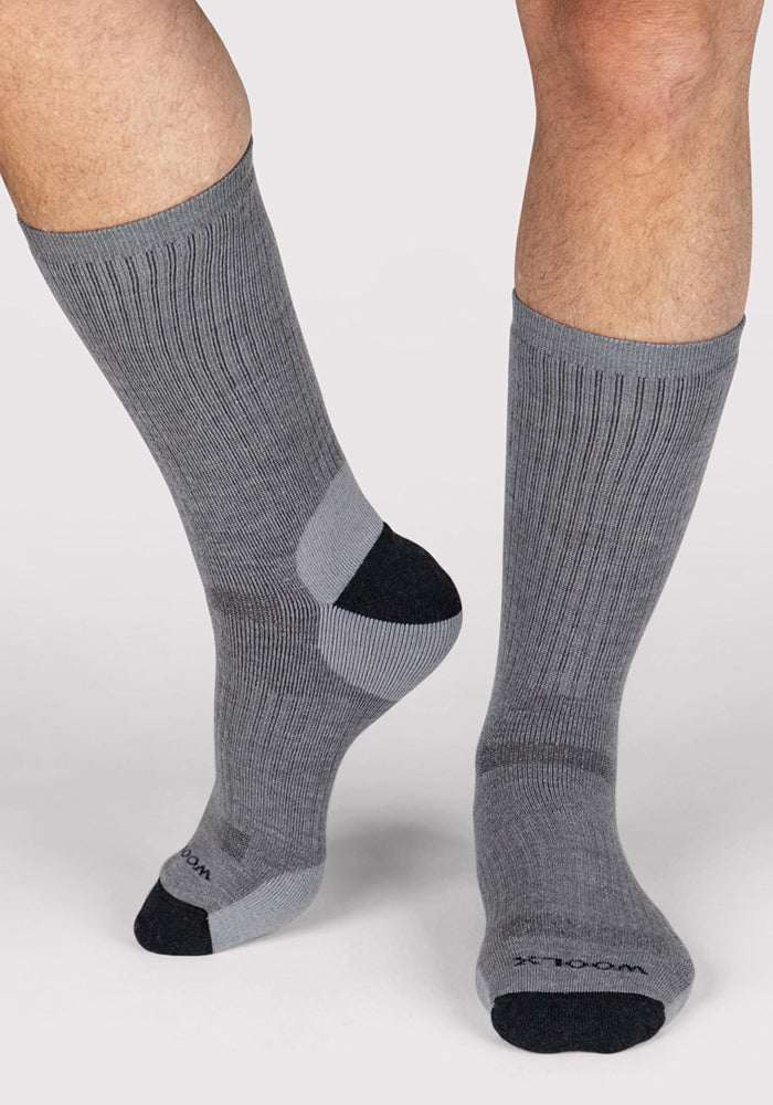 Mens Core Crew Socks - Grey