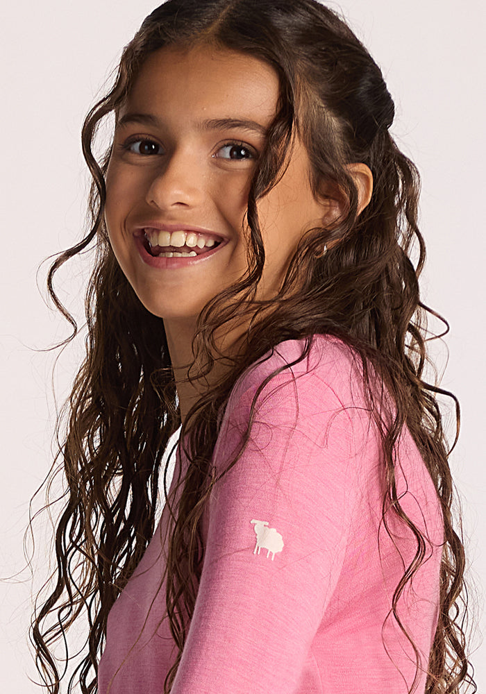 Kids Explorer Base Layer Top - Pinky Promise