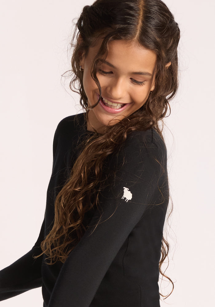 Kids Explorer Base Layer Top - Black