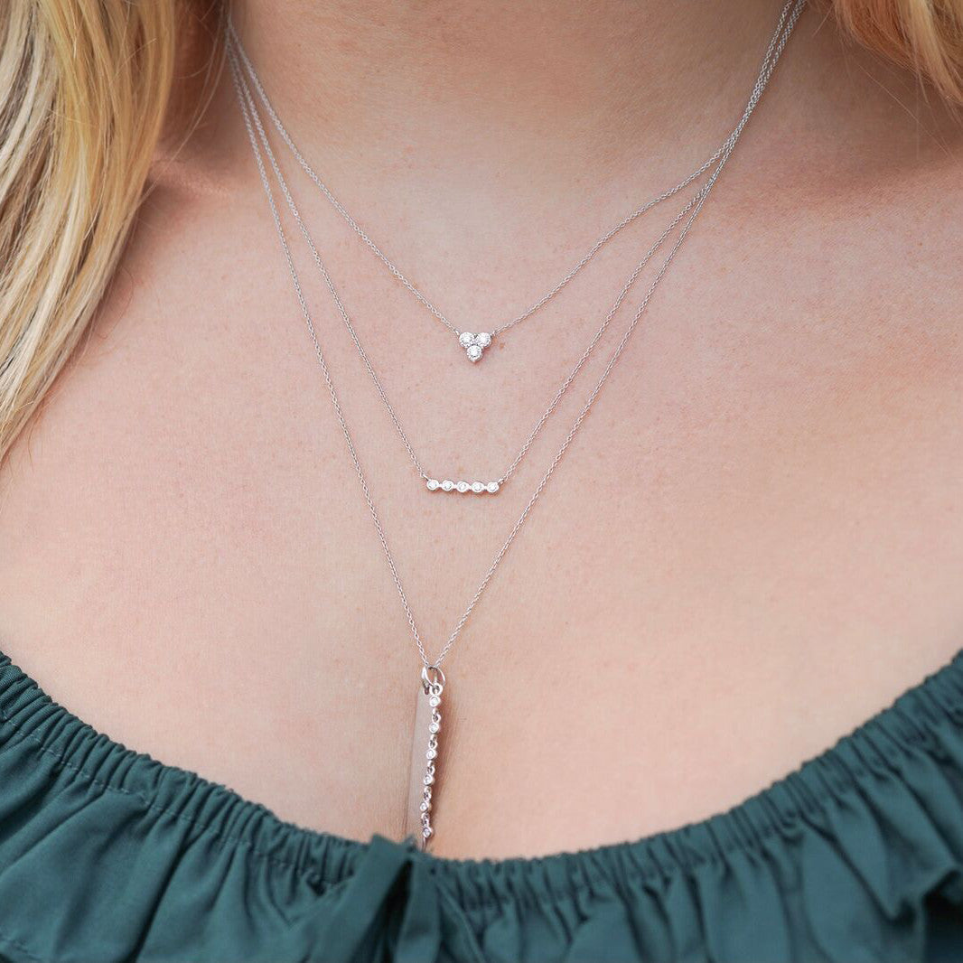 Lulu Jack Mini Bezel Bar Necklace
