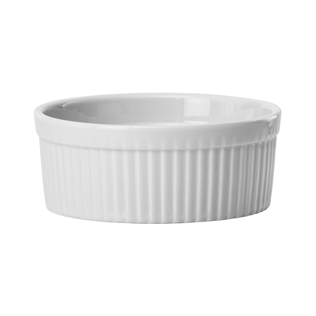 FRR-8 - Porcelain Fluted Ramekin, 8 oz - White (36 Pieces/Case)