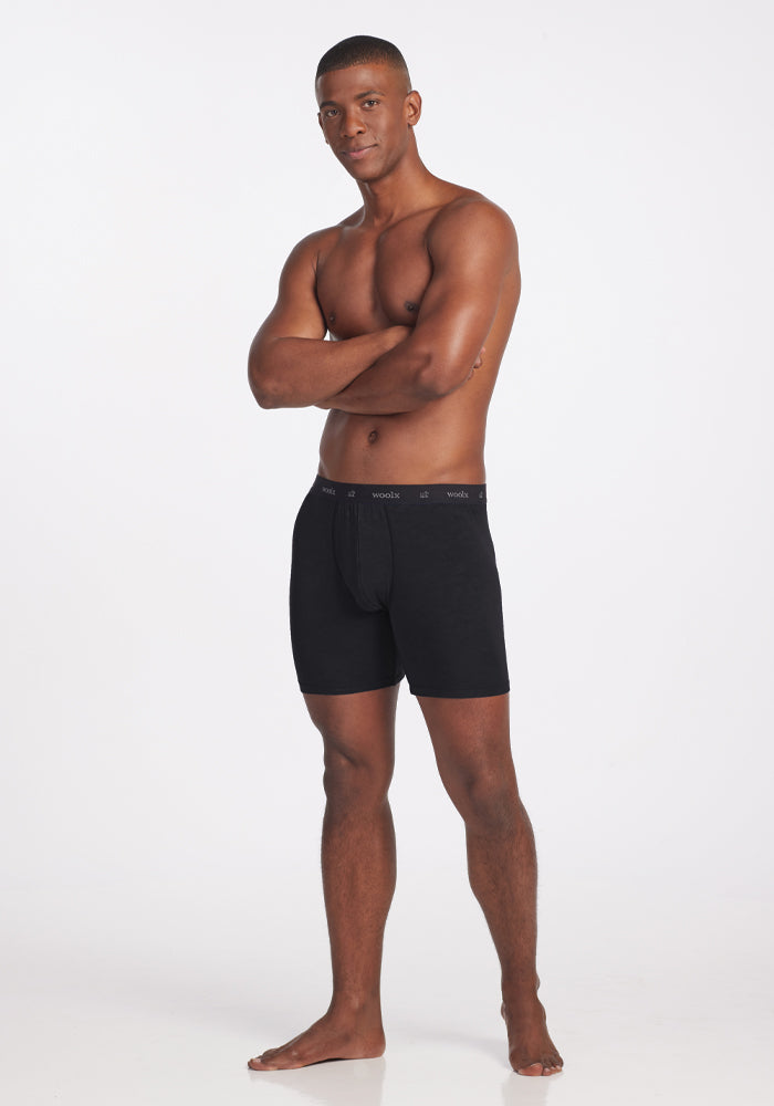 Jazzy No Fly Boxer Briefs - Black