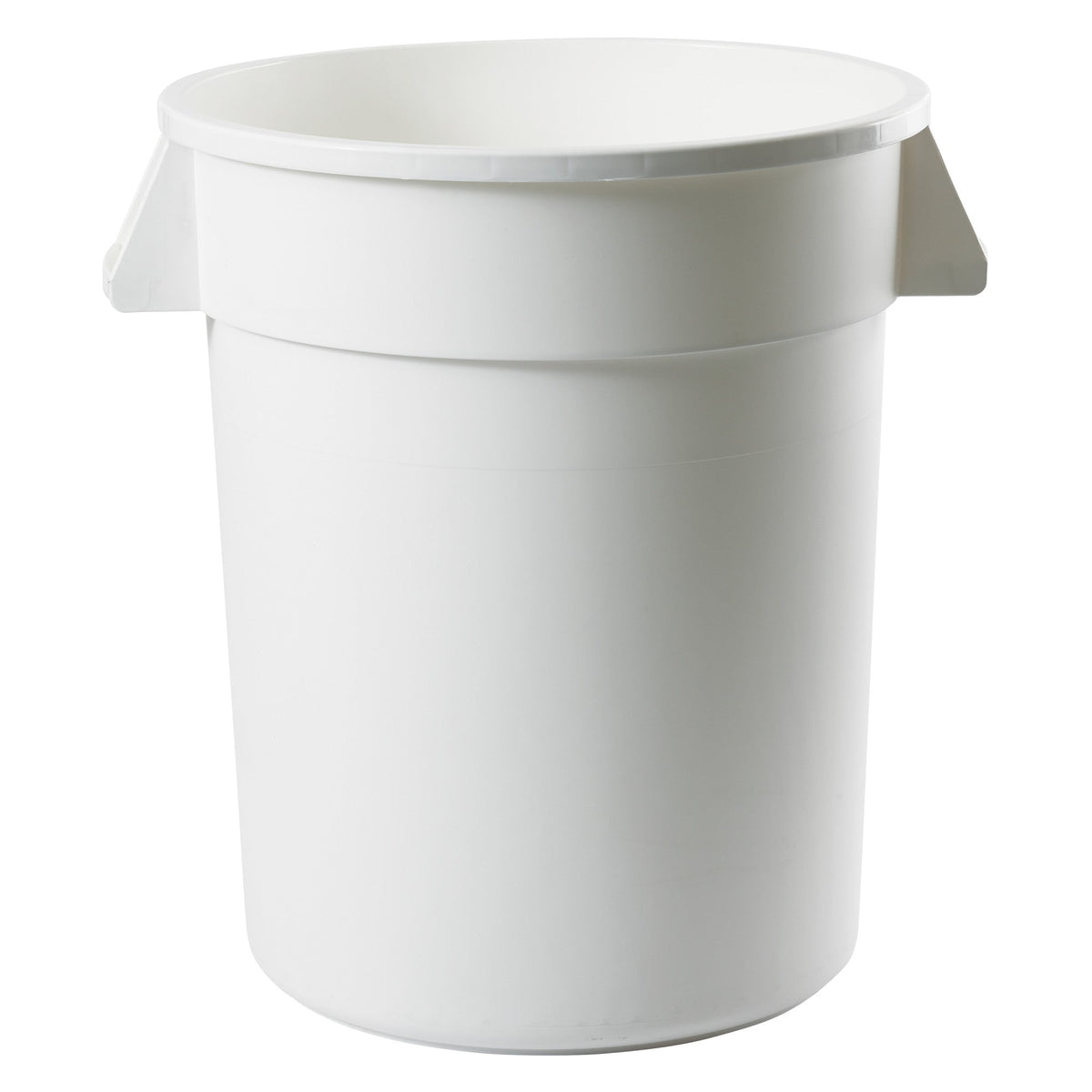 PTC-20W - Heavy-Duty Round Trash Can - White, 20 Gallon