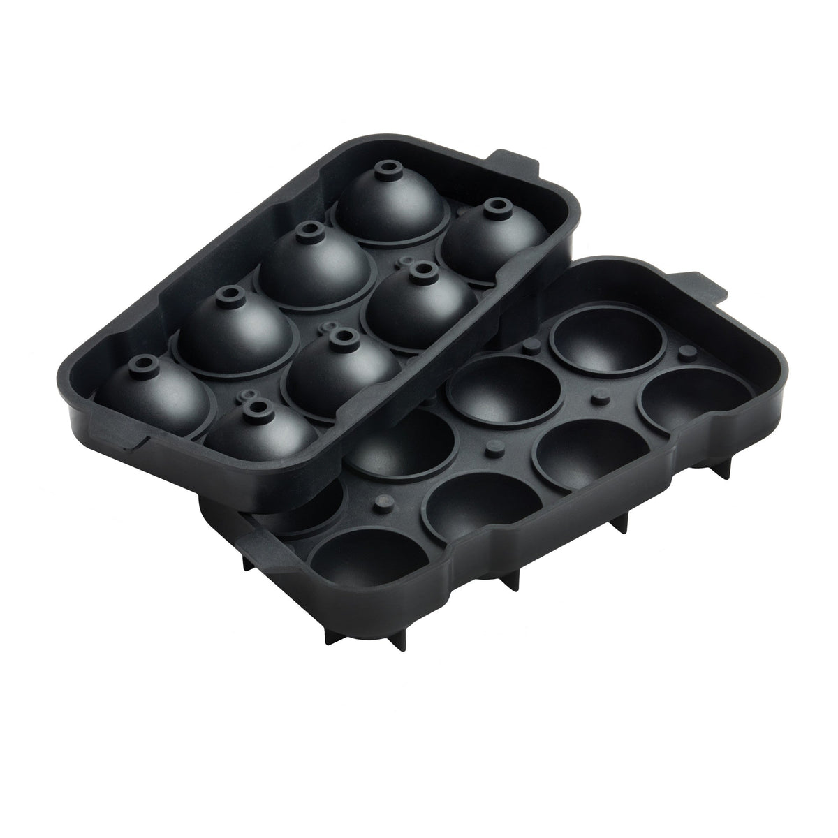 ICCP-8K - Bar Maid Silicone Ice Tray, 8 Compartments - Black
