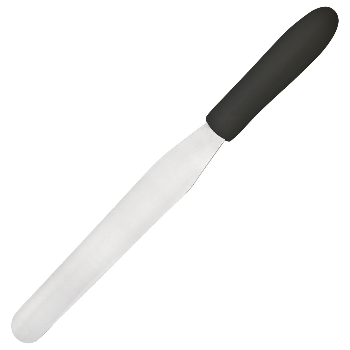TKPS-7 - Bakery Spatula, Black Polypropylene Handle - 7-15/16" x 1-1/4"