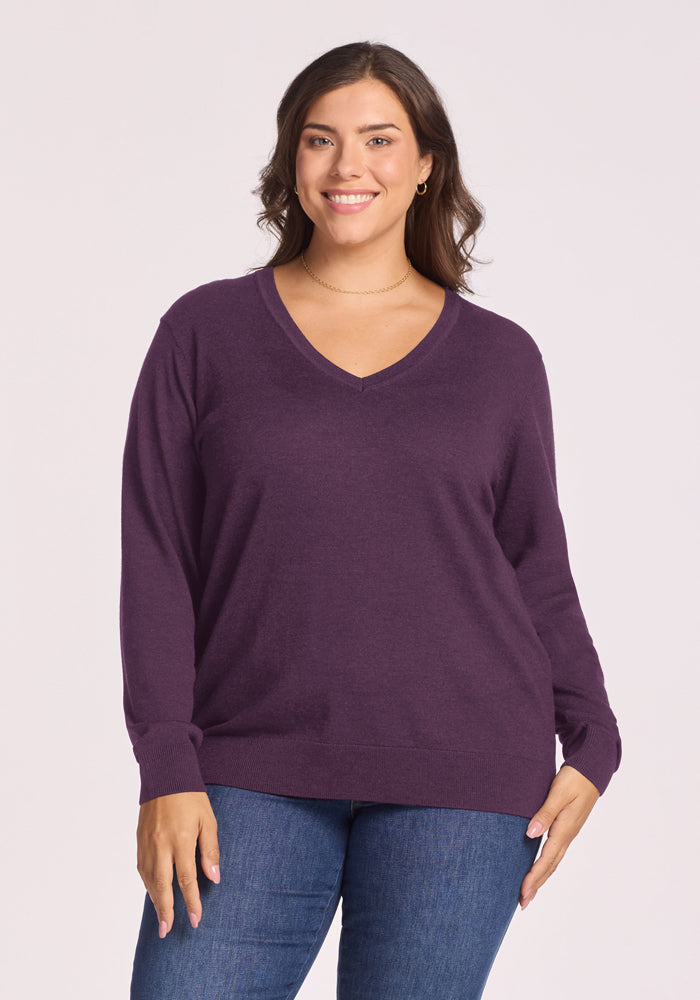 Francesca Sweater - Purple Iris