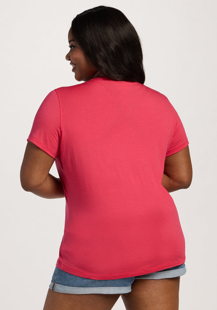 Liza Crew Neck Tee - Berry Ice Pop