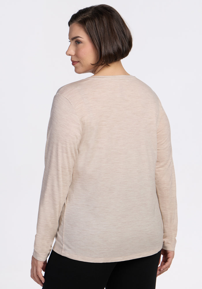 Millie Long Sleeve - Cream Heather