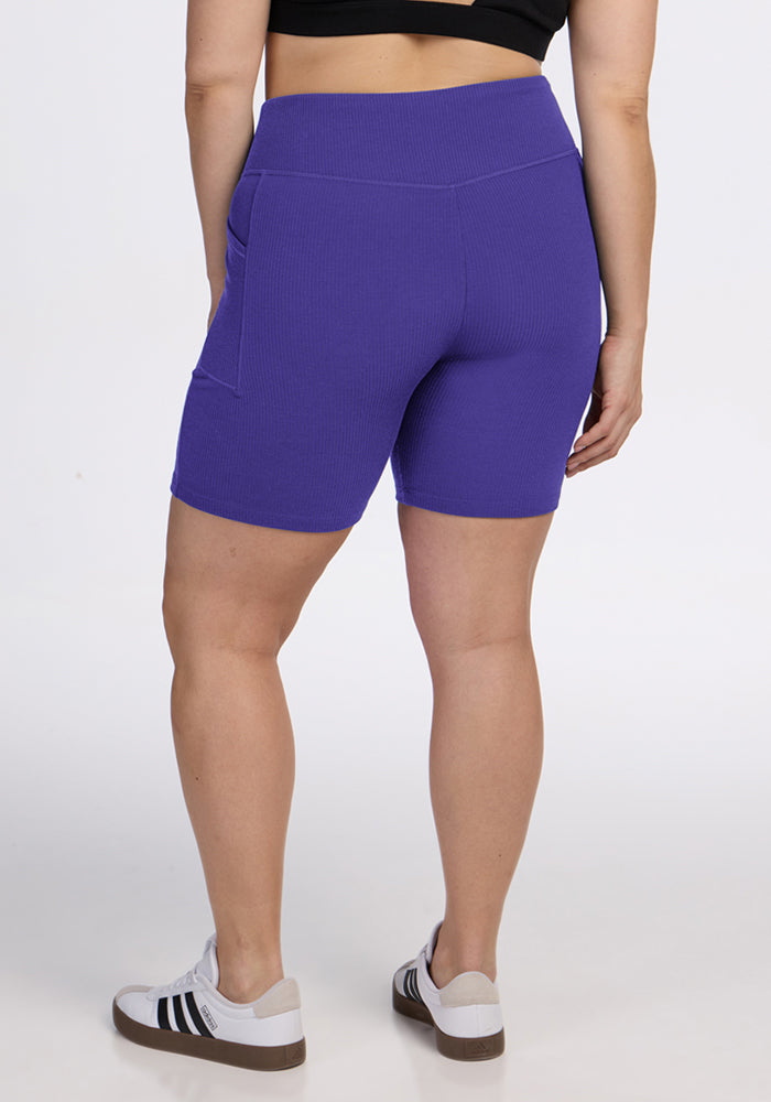 Miley Bike Shorts - Berry Indigo