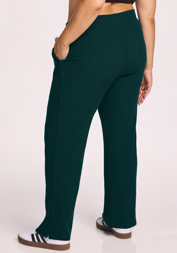 Luca Ribbed Pants - Deep Pine