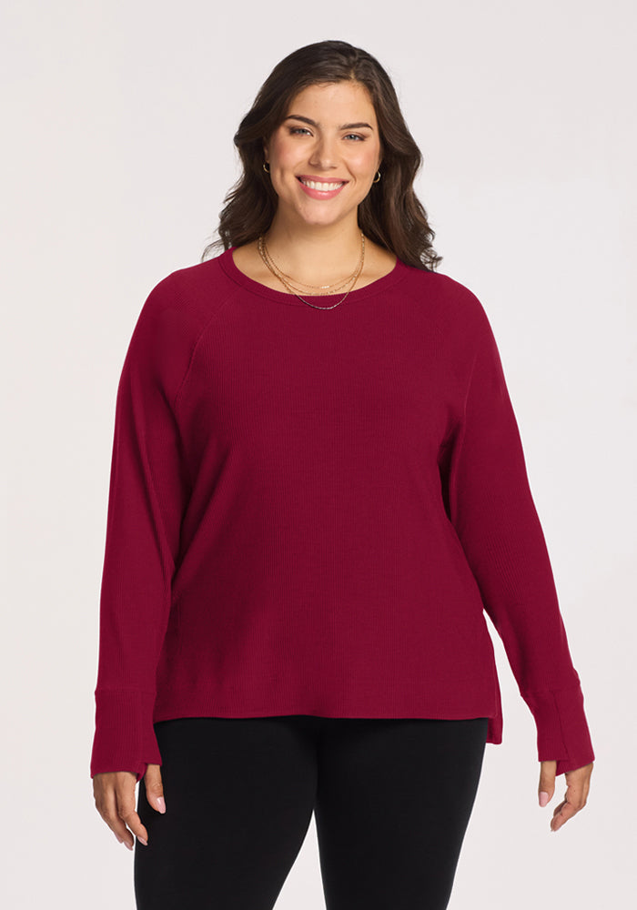 Ainsley Sweater - Beet Red