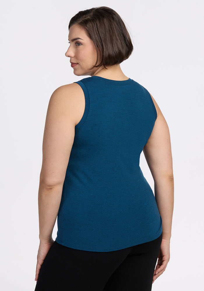 Ava Tank Top - Majolica Blue