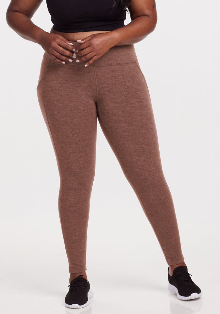 Piper Pocket Leggings - Sable Heather