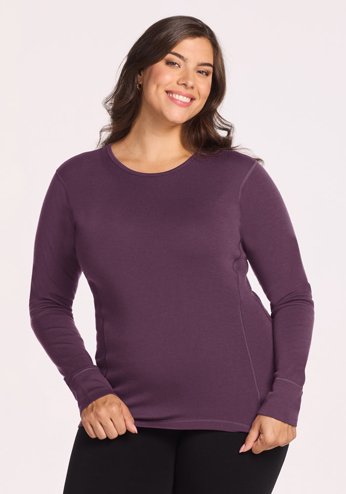 Hannah Long Sleeve Top - Purple Iris