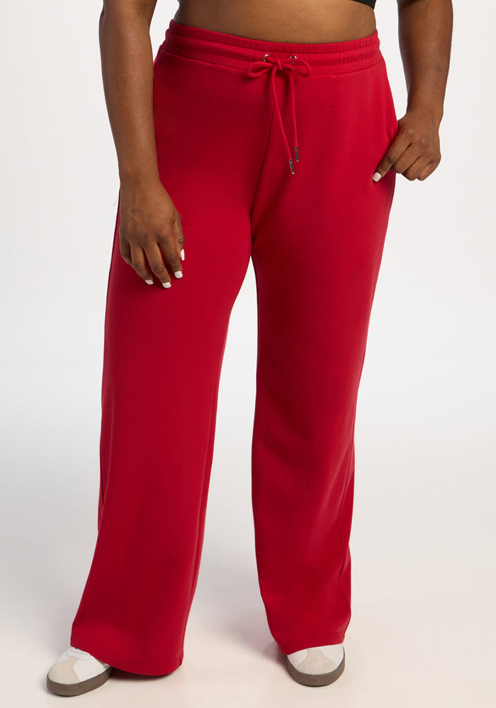 Eloise Wide Leg Pants - Maraschino Cherry