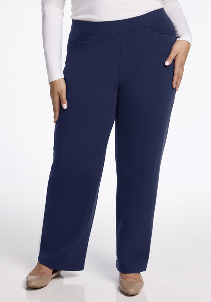 Ellie Wide Leg Pants - Ocean Cavern