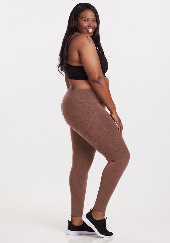 Piper Pocket Leggings - Sable Heather