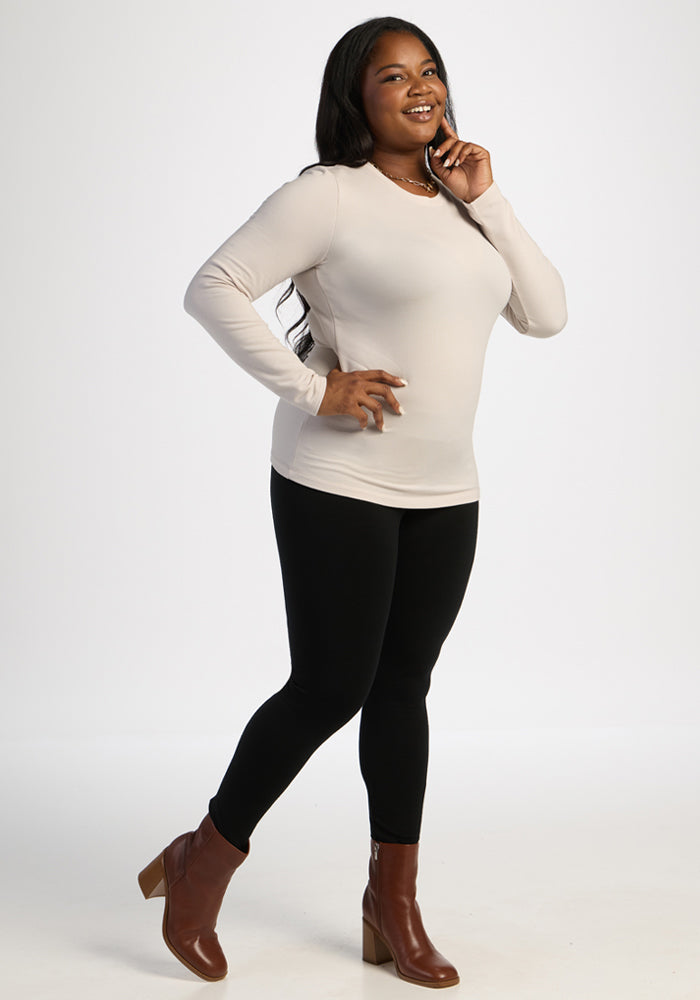 Sadie Baselayer Top - Ecru