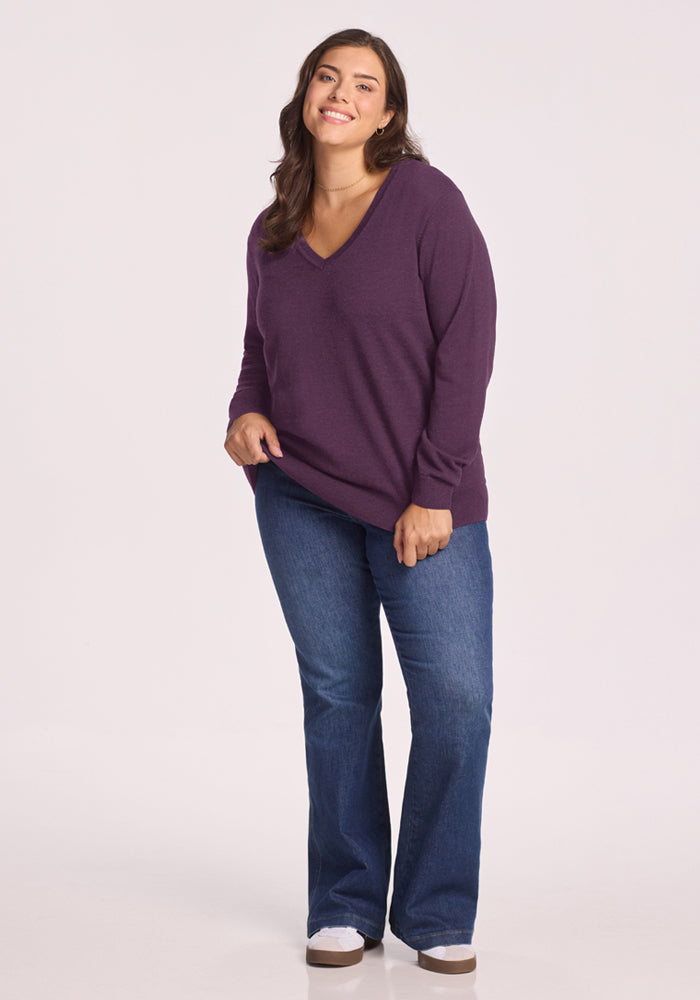 Francesca Sweater - Purple Iris