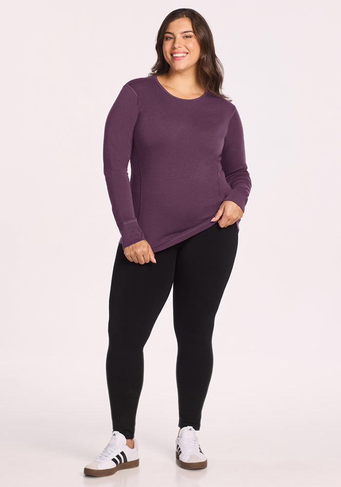 Hannah Long Sleeve Top - Purple Iris