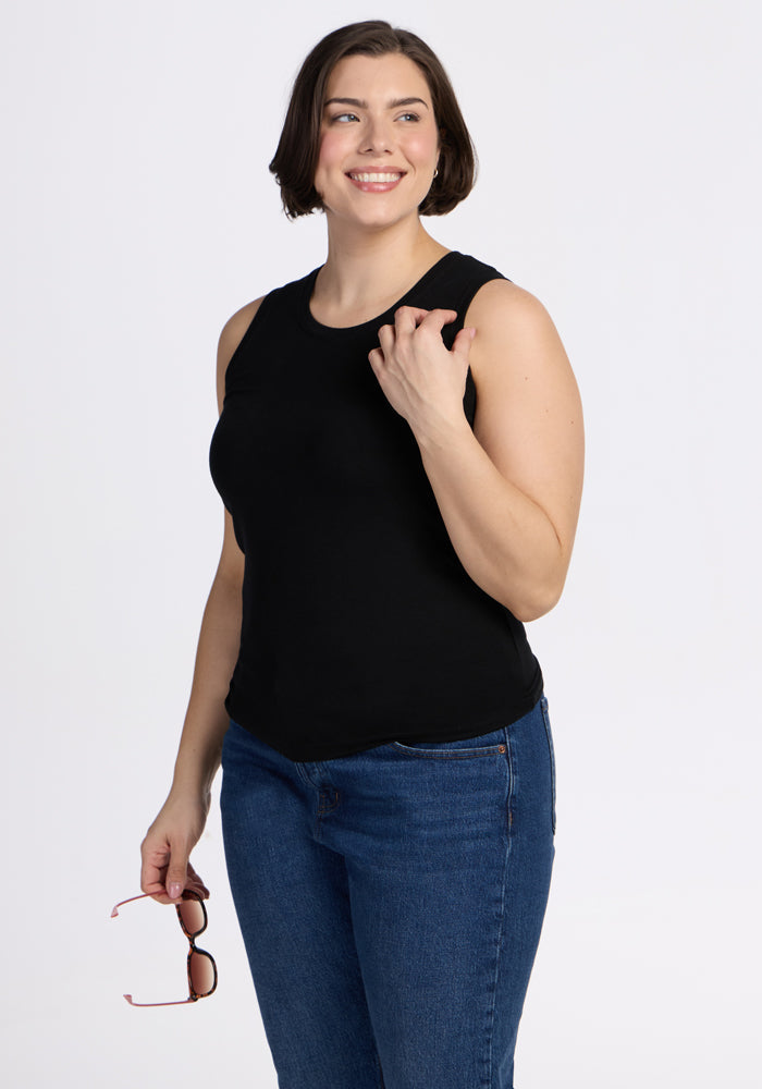 Ava Tank Top - Black