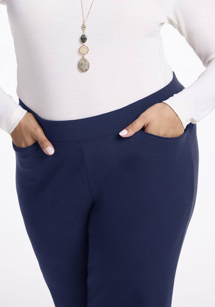 Ellie Wide Leg Pants - Ocean Cavern