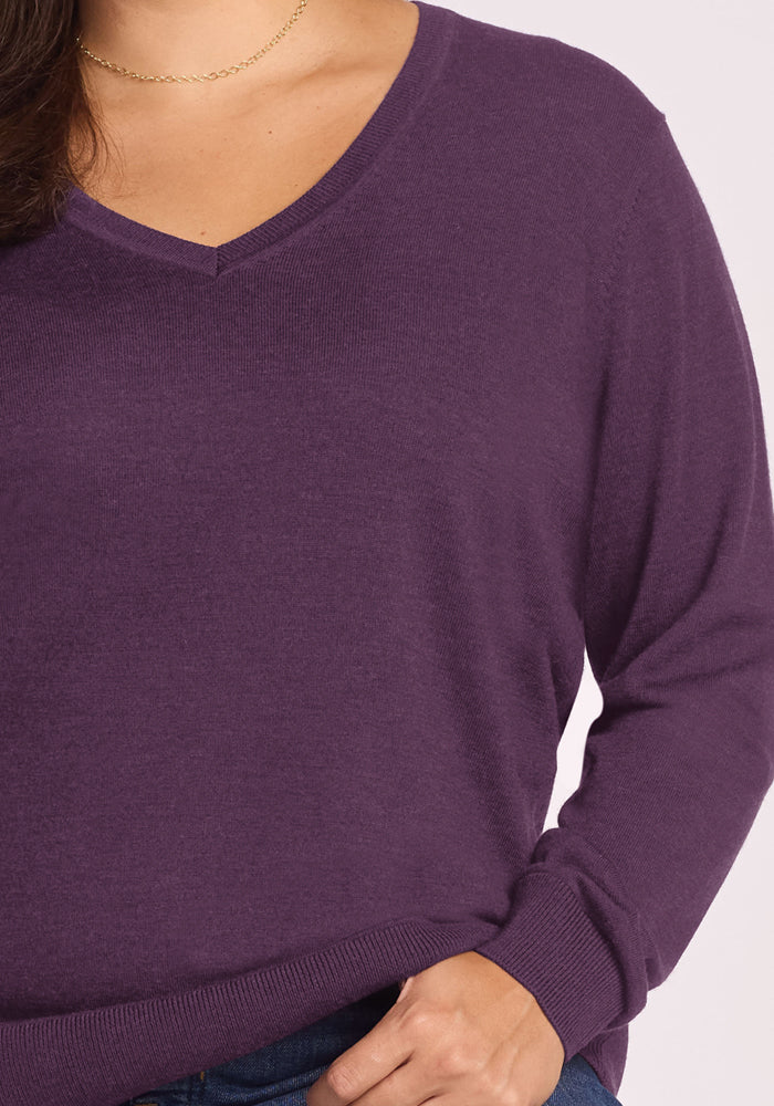 Francesca Sweater - Purple Iris