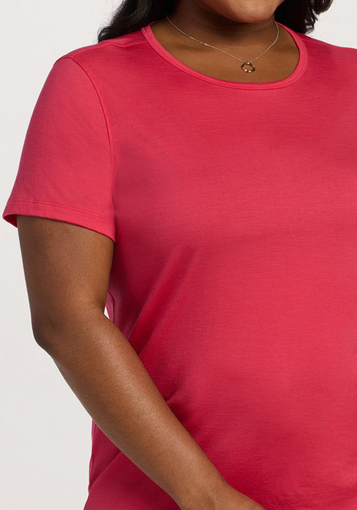 Liza Crew Neck Tee - Berry Ice Pop