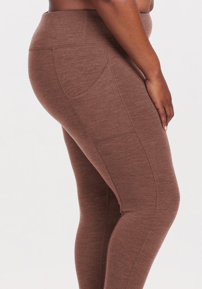 Piper Pocket Leggings - Sable Heather