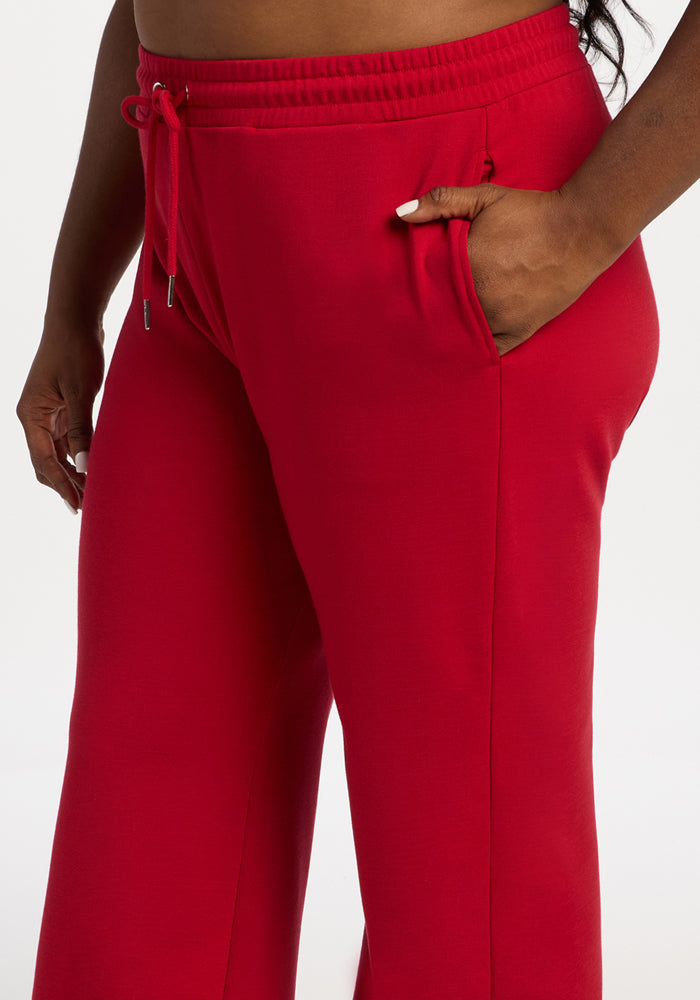 Eloise Wide Leg Pants - Maraschino Cherry