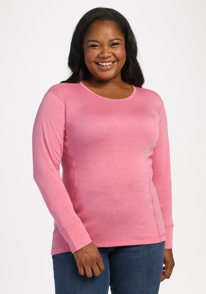 Hannah Long Sleeve Top - Pinky Promise