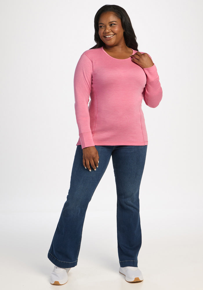 Hannah Long Sleeve Top - Pinky Promise