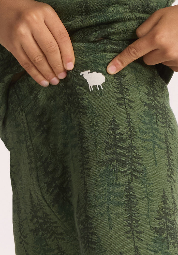 Kids Explorer Base Layer Bottoms - Forest Friends