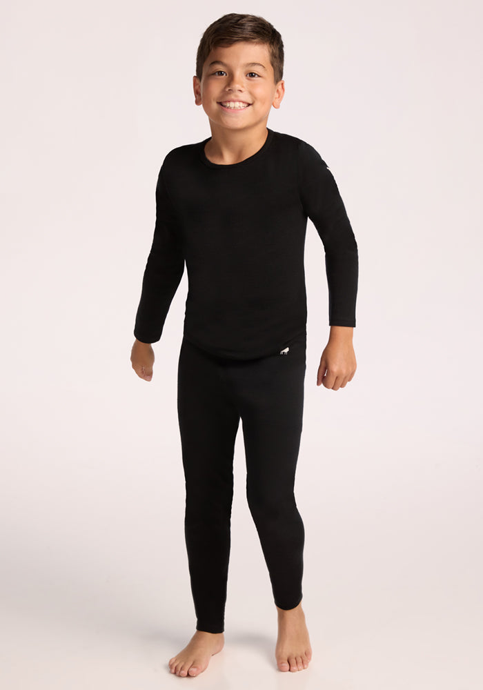 Kids Explorer Base Layer Bottoms - Black