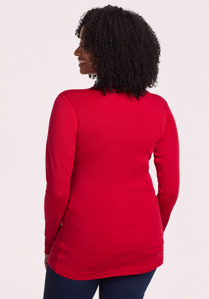 Hannah Long Sleeve Top - Maraschino Cherry