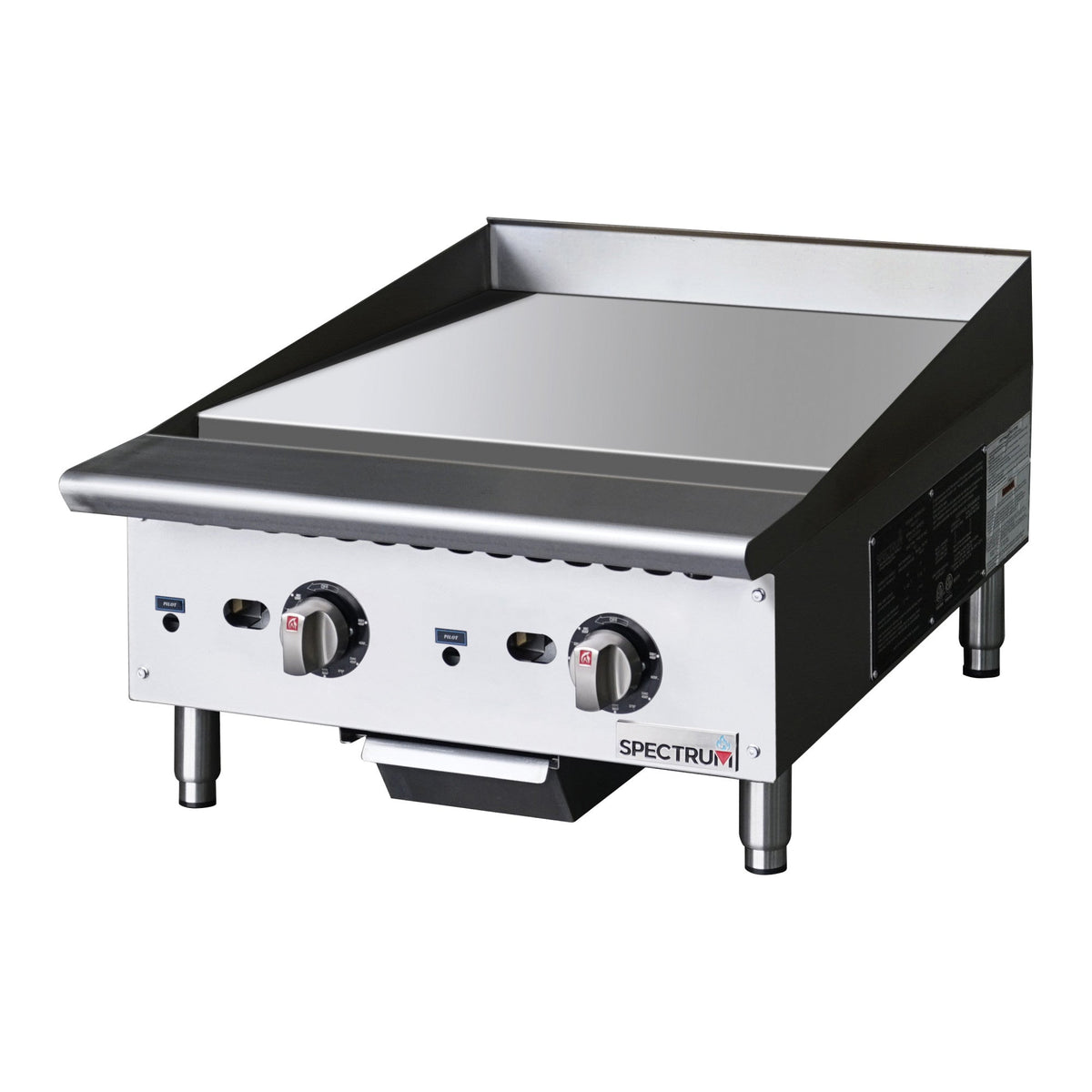 NGGD-24T - Spectrum 24" Natural Gas Griddle with Thermostatic Controls