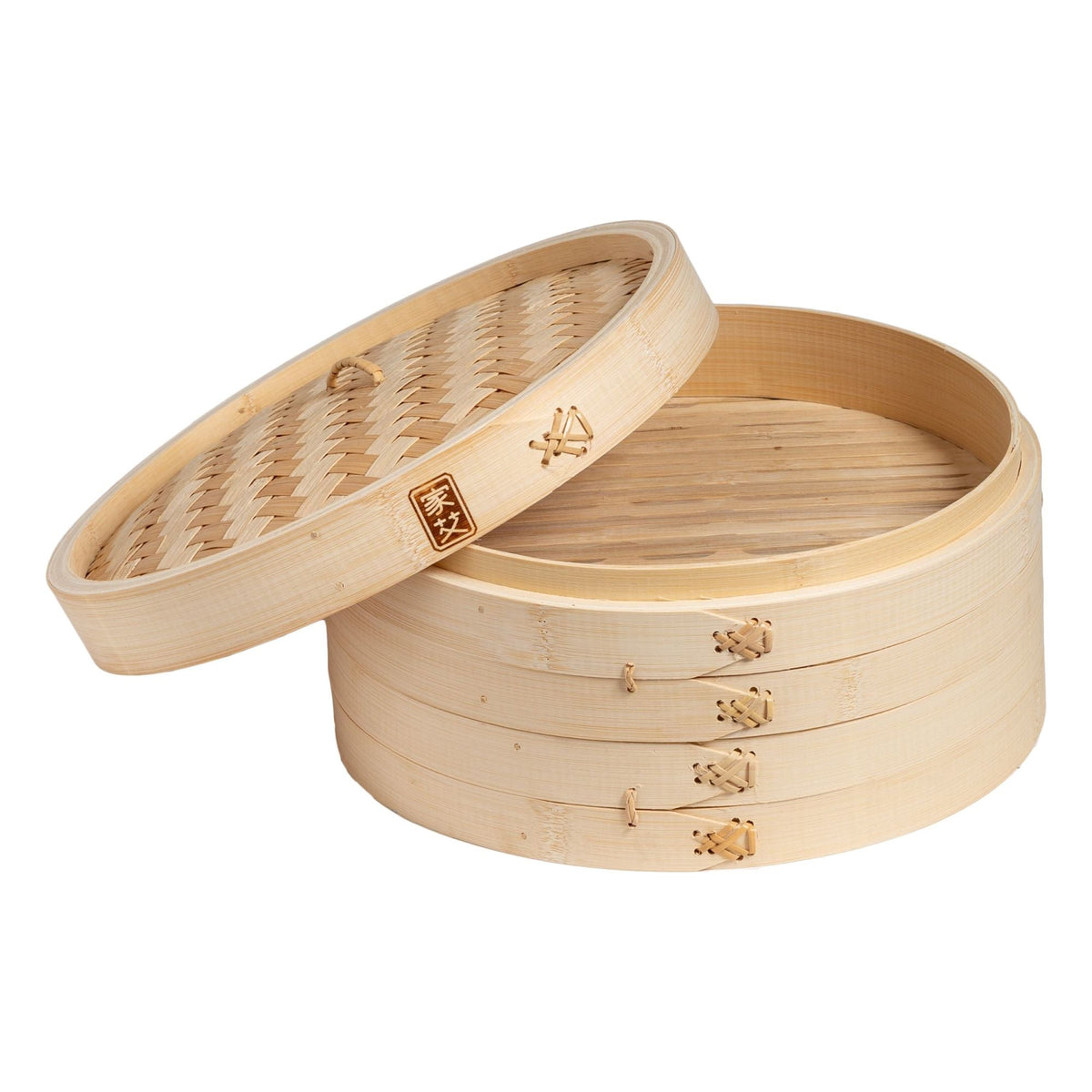 J26-0012 - Joyce Chen 2-Tier Bamboo Steamer Baskets, 12"