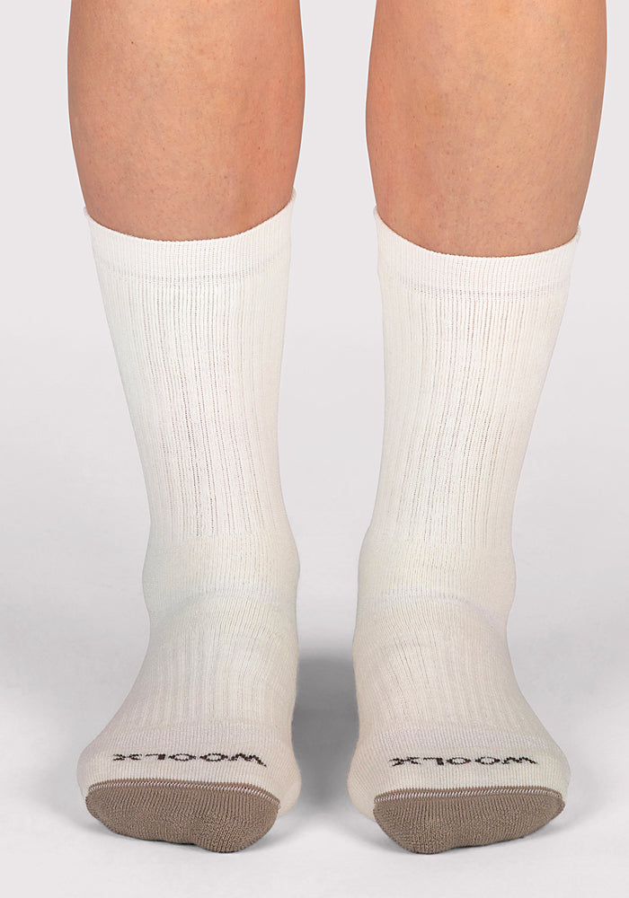 Womens Core Crew Socks - Natural