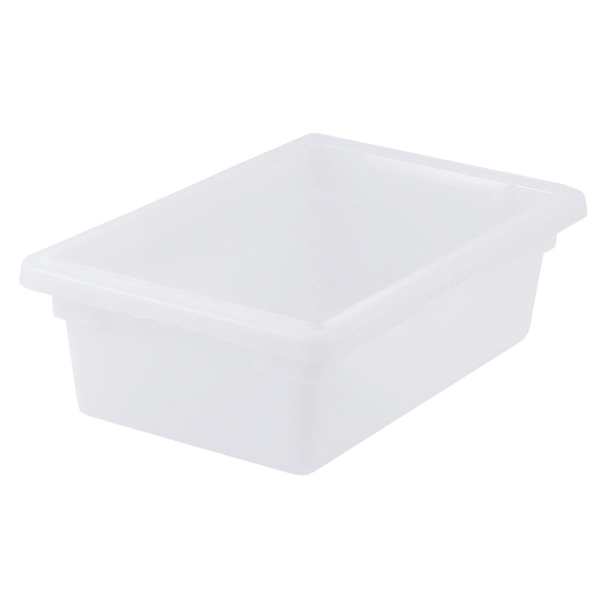 PFHW-6 - Food Storage Box, White Polypropylene - Half, 6"