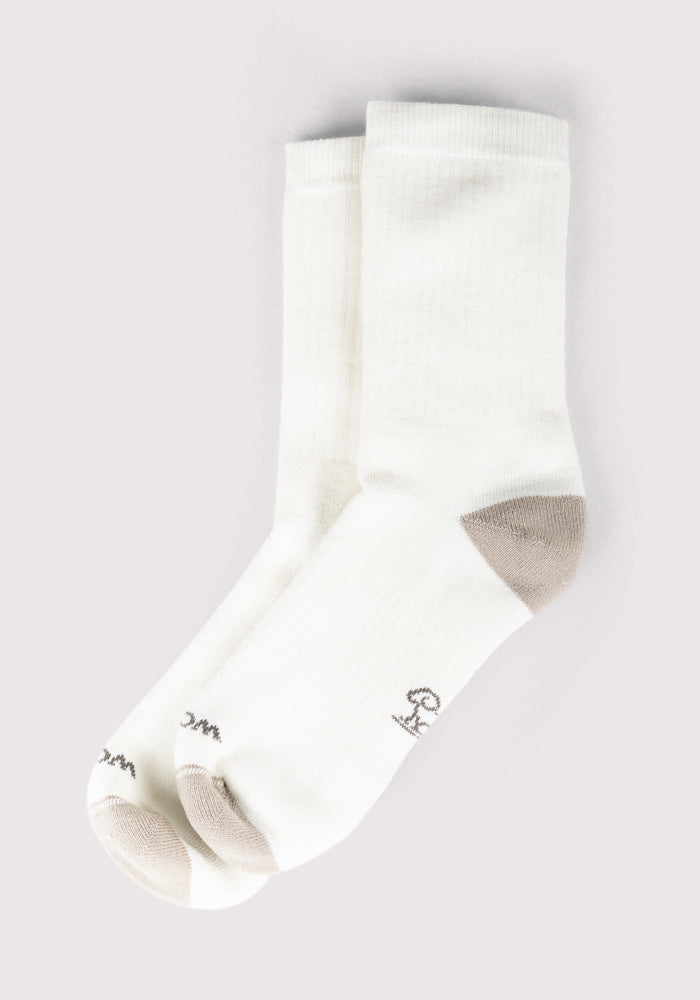 Womens Core Crew Socks - Natural