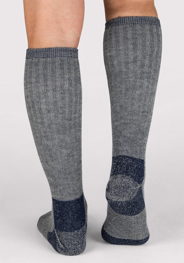 Mens Extreme Over The Calf Socks - Navy Carbon