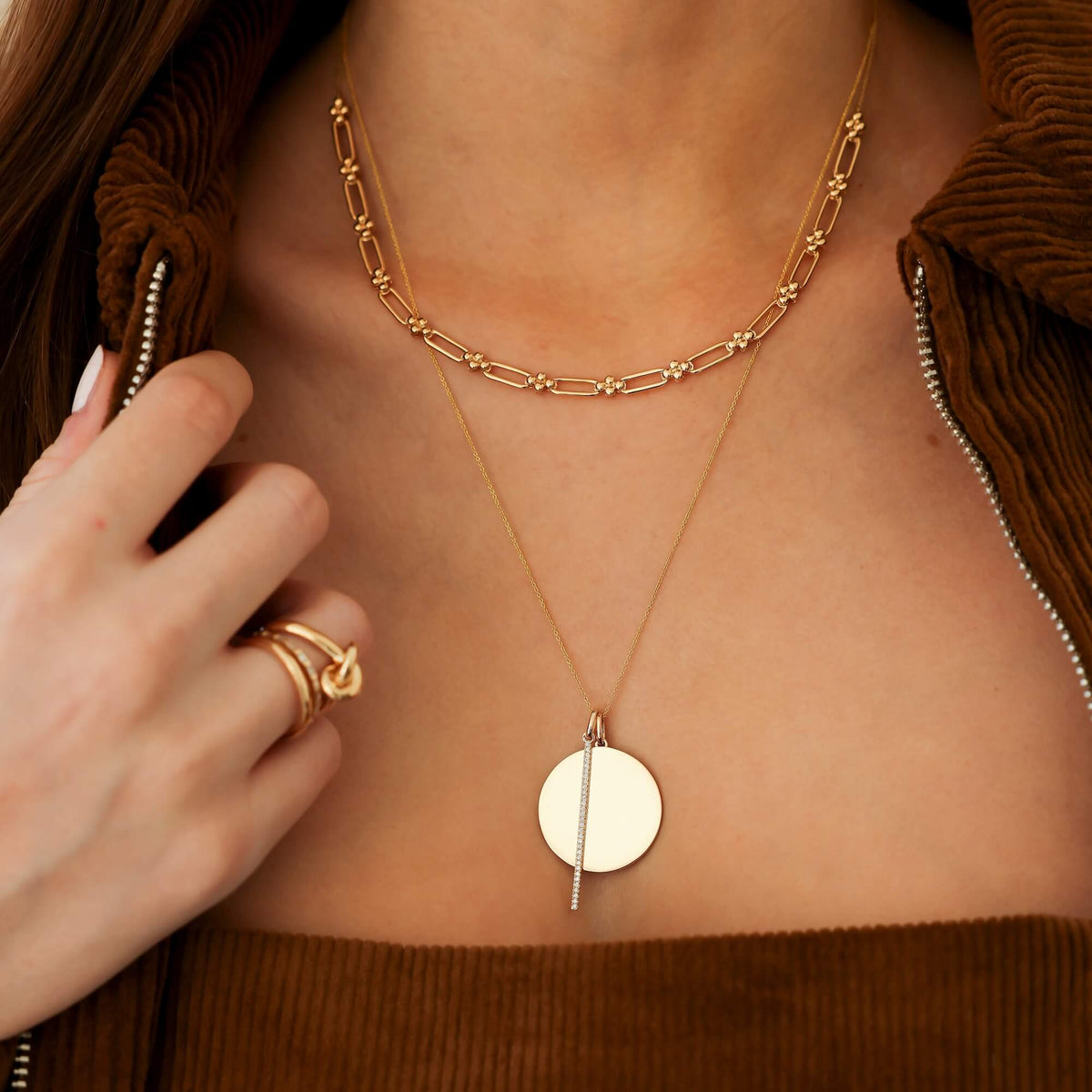 Poppy Rae Link Station Necklace
