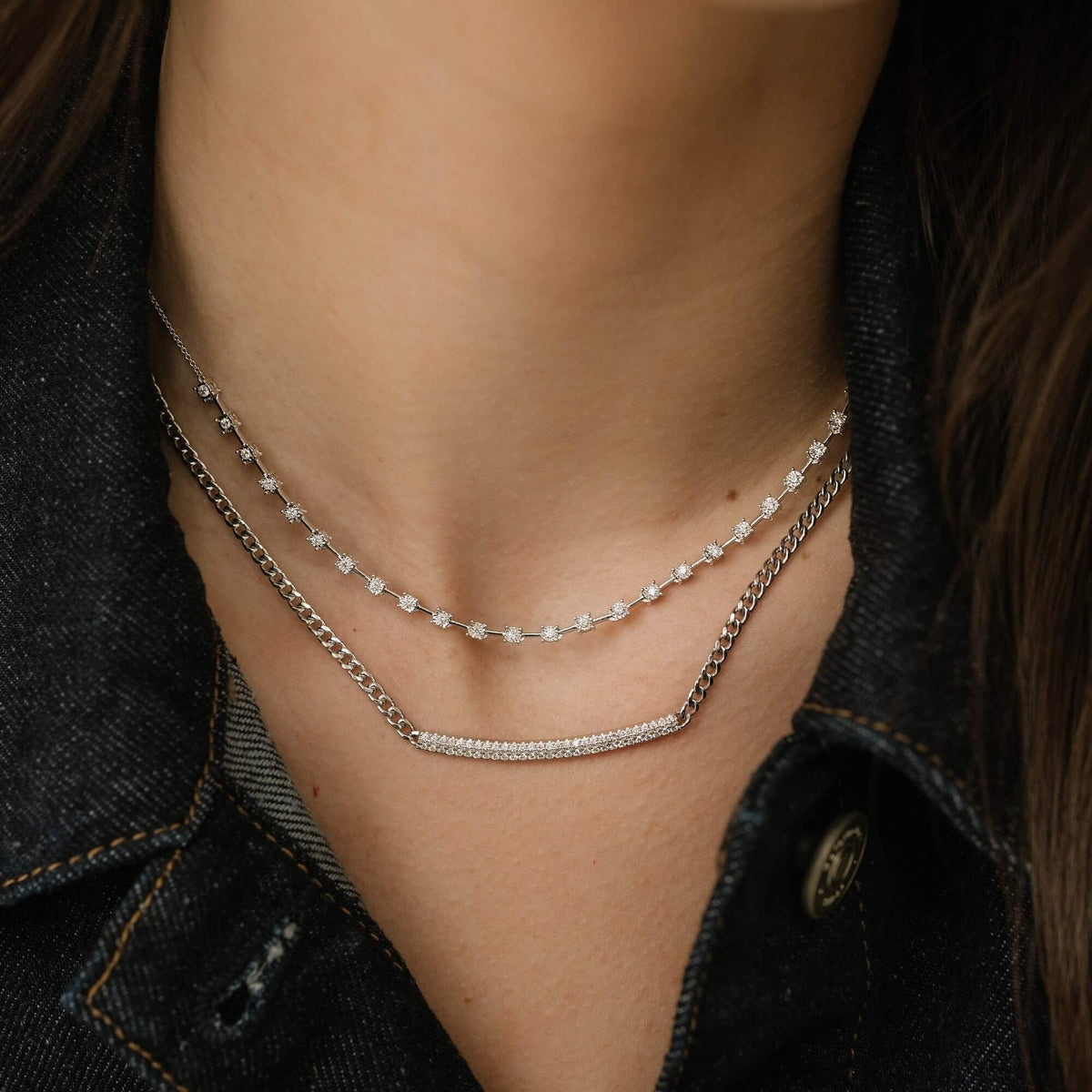 Ava Bea Interval Tennis Necklace