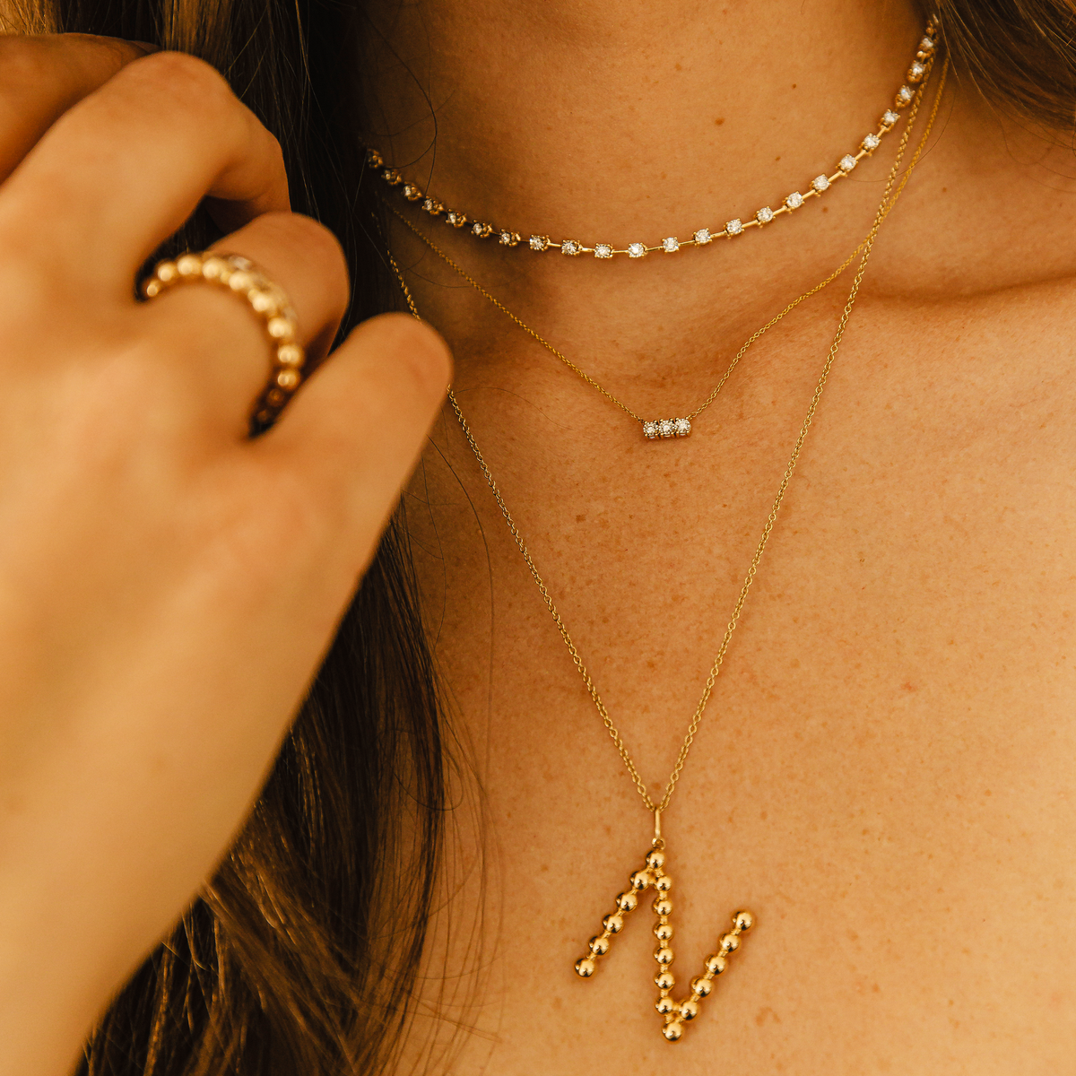 Ava Bea Bar Necklace