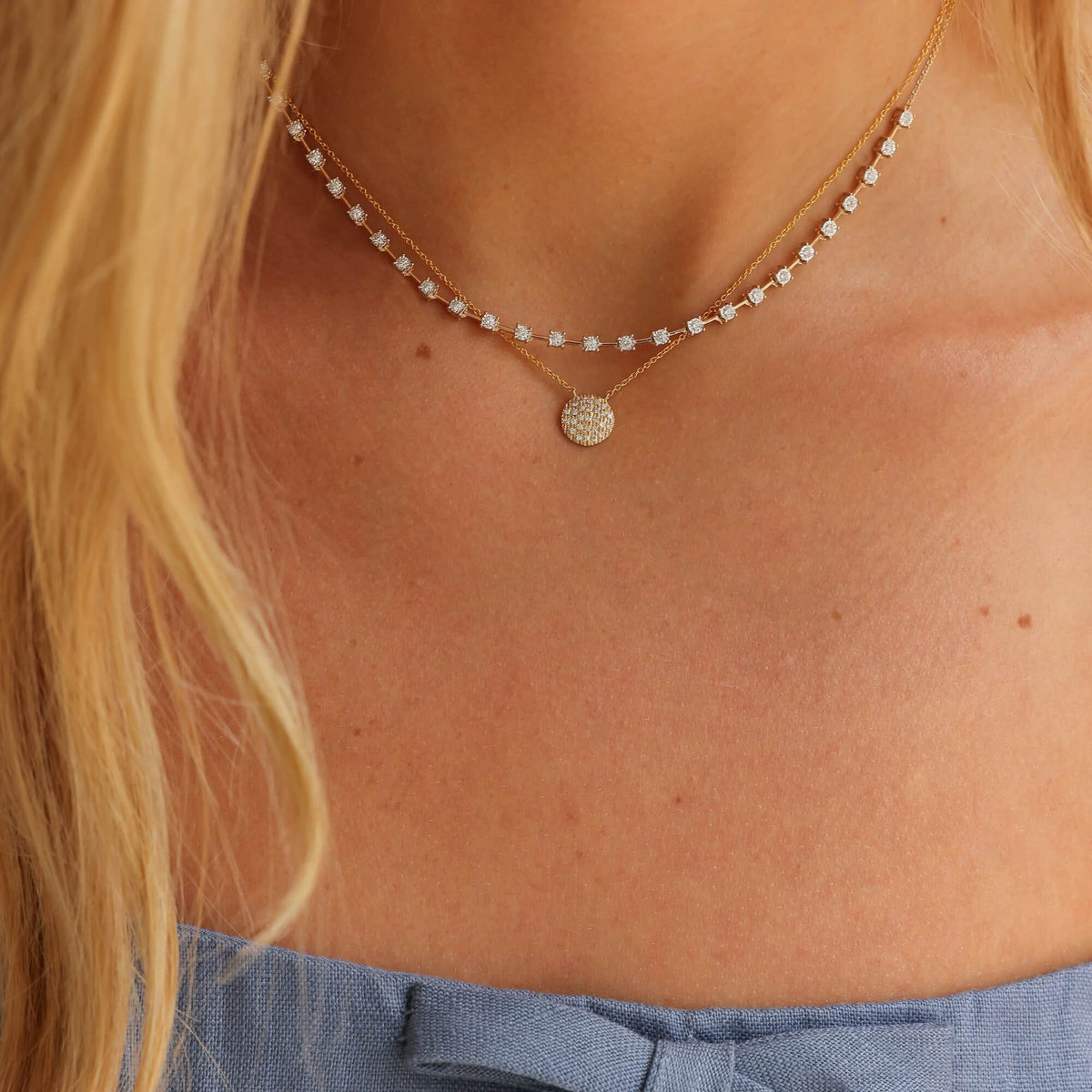 Ava Bea Interval Tennis Necklace